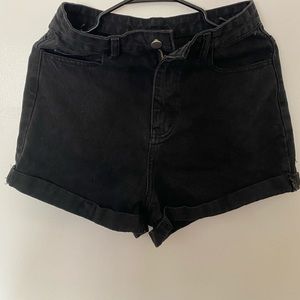 Black shorts